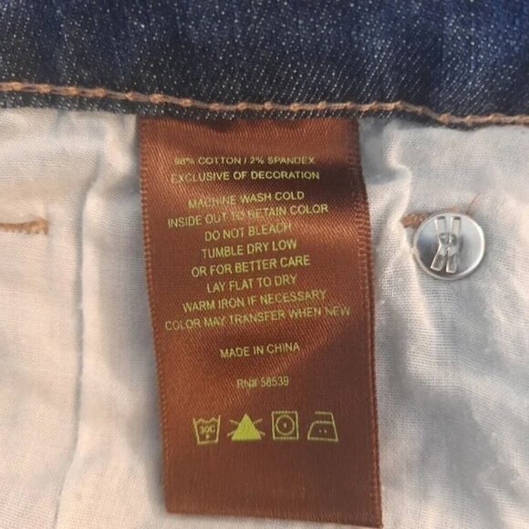 KUT FROM THE KLOTH Mid-Rise Stretch Bermuda Jean Shorts - Size 4 - Picture 6 of 6